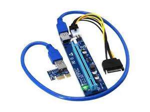 PCI-E 1X to 16X Graphics Card Extension Cable USB Enhanced Power Supply 6P Anti-High Temperature Adapter Module,2XPCS PCI-E 1X to 16X Graphics Card Extension Cable USB Enhanced Power Supply 6P Anti-High Temperature Adapter Module,2XPCS