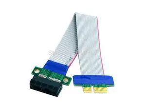 PCI-E Express 1X Slot Riser Card Extender Extension Ribbon Flex Relocate Cable 20cm PCI-E Express 1X Slot Riser Card Extender Extension Ribbon Flex Relocate Cable 20cm