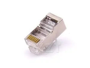 rj45 shielded cat6 shielded network connectors 50pcs /LOT rj45 plug 8p8c terminals for stp ethernet Cable switches modem rj45 shielded cat6 shielded network connectors 50pcs /LOT rj45 plug 8p8c terminals for stp ethernet Cable switches modem