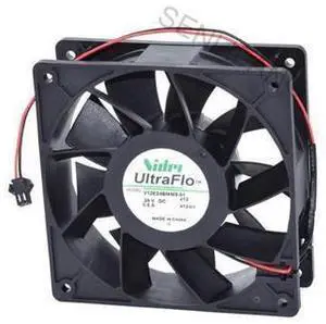 Ventilador enfriador de servidor de 2 cables, 2 cables, para V12E24BMM9-51 4724I1 24V DC 0.6A 120x120x38mm Ventilador enfriador de servidor de 2 cables, 2 cables, para V12E24BMM9-51 4724I1 24V DC 0.6A 120x120x38mm