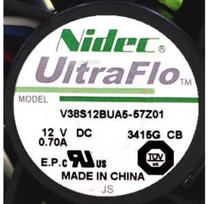 Para Nidec V38S12BUA5-57Z01 PWM de flujo Axial ventilador de refrigeración con violencia DC 12V 0.7A 4028 4CM 40*40*28mm 4 cables Para Nidec V38S12BUA5-57Z01 PWM de flujo Axial ventilador de refrigeración con violencia DC 12V 0.7A 4028 4CM 40*40*28mm 4 cables