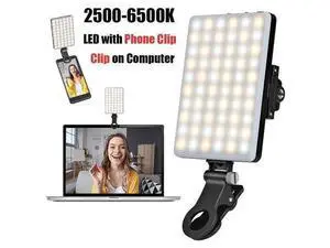 3 In 1 LED Video Light Fill Light Clip on Computer with Phone Holder 3 In 1 LED Video Light Fill Light Clip on Computer with Phone Holder