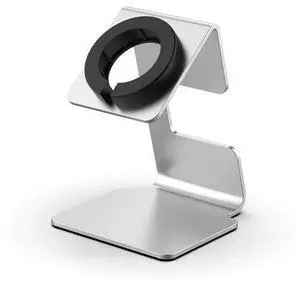 Charging Base Storage Rack Aluminium Alloy Smart Watch Dock Holder Silicone Card Coil Non-Slip Mat Safety for A-p-ple Watch Series(Silver) Charging Base Storage Rack Aluminium Alloy Smart Watch Dock Holder Silicone Card Coil Non-Slip Mat Safety for A-p-ple Watch Series(Silver)