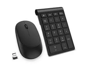Wireless Number Pad and Mouse Combo Portable Ultra Slim 24GHz USB Wireless Numeric Keypad and Mouse Set for Laptop Notebook Desktop PC Computer Black Wireless Number Pad and Mouse Combo Portable Ultra Slim 24GHz USB Wireless Numeric Keypad and Mouse Set for Laptop Notebook Desktop PC Computer Black