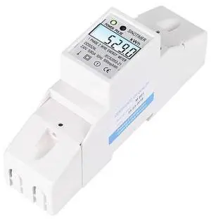 Residential 2 Wire Single Phase Din Rail Energy Meter Electric KWH Meter With Backlight AC 230V 5-80A For Saving Power Energy Residential 2 Wire Single Phase Din Rail Energy Meter Electric KWH Meter With Backlight AC 230V 5-80A For Saving Power Energy