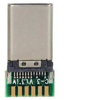 DIY 24pin USB 3.1 Type C USB-C Male Plug Connector SMT type Attached with PC Board DIY 24pin USB 3.1 Type C USB-C Male Plug Connector SMT type Attached with PC Board