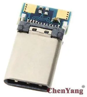USB 3.1 Type C USB-C DIY 24pin Male Plug Connector SMT type with PC Board USB 3.1 Type C USB-C DIY 24pin Male Plug Connector SMT type with PC Board