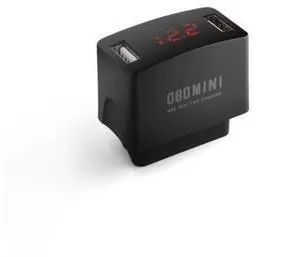 Car USB Charger 12/24V Car Durable OBD Mini Dual USB Charger Socket with Voltage Display Car USB Charger 12/24V Car Durable OBD Mini Dual USB Charger Socket with Voltage Display
