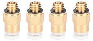 3D Printer Parts Pneumatic Fittings Connector One-touch 4*2 mm M6 thread for 1.75 mm filament for Reprap bowden extruder 3D Printer Parts Pneumatic Fittings Connector One-touch 4*2 mm M6 thread for 1.75 mm filament for Reprap bowden extruder