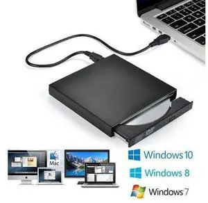 Slim External Optical Drive USB 2.0 DVD Combo DVD ROM Player CD-RW Burner Writer Plug and Play For Macbook Laptop Desktop PC Slim External Optical Drive USB 2.0 DVD Combo DVD ROM Player CD-RW Burner Writer Plug and Play For Macbook Laptop Desktop PC