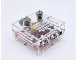 Fever 6J1 Tube Amplifier Preamp Board Hifi Dual Channel Class A Volume Control Tone Preamplifier Board With Crystal Case Fever 6J1 Tube Amplifier Preamp Board Hifi Dual Channel Class A Volume Control Tone Preamplifier Board With Crystal Case