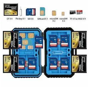 27 In 1 Memory Card Case Holder SD SDHC CF Hard Storage Anti-shock 27 In 1 Memory Card Case Holder SD SDHC CF Hard Storage Anti-shock