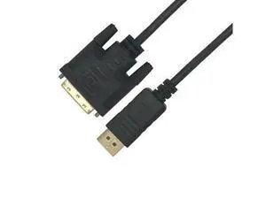 DisplayPort câble DP vers DVI mâle vers mâle, adaptateur de connexion 1080P HD pour HDTV, ordinateur portable, projecteur, 1.8m DisplayPort câble DP vers DVI mâle vers mâle, adaptateur de connexion 1080P HD pour HDTV, ordinateur portable, projecteur, 1.8m