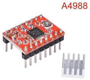 1pc 3D Printer parts A4988 Stepper Motor Driver Module with Heatsinks Reprap Board Suitable Ramps 1.4 For 3D Printer 1pc 3D Printer parts A4988 Stepper Motor Driver Module with Heatsinks Reprap Board Suitable Ramps 1.4 For 3D Printer
