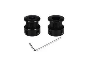 BIQU Latest GT2 Black Color Aluminum Timing Belt pulley 20 teeth for 3D printer GT2-6mm Width Timing Belt RepRap 3D Printer BIQU Latest GT2 Black Color Aluminum Timing Belt pulley 20 teeth for 3D printer GT2-6mm Width Timing Belt RepRap 3D Printer