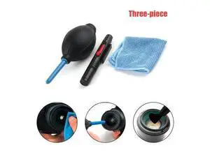 3 In1 Camera Lens Cleaner Equipment Kit Rubber Dust Blower Pen Brush Fabric Wiper Cleaning Suit with Air Blower and Brush 3 In1 Camera Lens Cleaner Equipment Kit Rubber Dust Blower Pen Brush Fabric Wiper Cleaning Suit with Air Blower and Brush