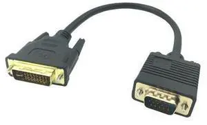 Adaptateur DVI 24 + 5 vers VGA 0.3M, câble 1080P DVI-I vers VGA, convertisseur vidéo 24 + 5 DVI mâle vers 15 broches, pour écran de PC Adaptateur DVI 24 + 5 vers VGA 0.3M, câble 1080P DVI-I vers VGA, convertisseur vidéo 24 + 5 DVI mâle vers 15 broches, pour écran de PC