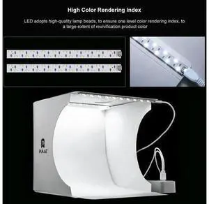20cm LED Light Box Lighting Cube for Photography Photo Studio + 6 Backdrops 20cm LED Light Box Lighting Cube for Photography Photo Studio + 6 Backdrops