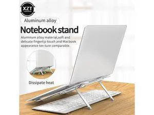 Laptop Stand Height Adjustable Aluminum Non-slip Laptop Riser Holder Portable For Notebook Macbook Foldable Tablet Stand Laptop Stand Height Adjustable Aluminum Non-slip Laptop Riser Holder Portable For Notebook Macbook Foldable Tablet Stand