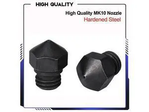 High temperature Hardened Steel MK10 Nozzle 3D printer Parts for Carbon fiber 0.2/0.4/0.6/0.8mm M7 for E3D HOTEND Extruder High temperature Hardened Steel MK10 Nozzle 3D printer Parts for Carbon fiber 0.2/0.4/0.6/0.8mm M7 for E3D HOTEND Extruder