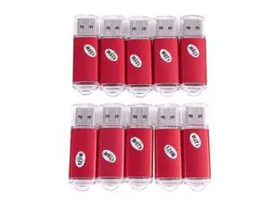 10pcs USB Flash Drive 128 MB Key Chain Flash Memory Drive U-Disk for Win 8 PC Gift, Red 10pcs USB Flash Drive 128 MB Key Chain Flash Memory Drive U-Disk for Win 8 PC Gift, Red