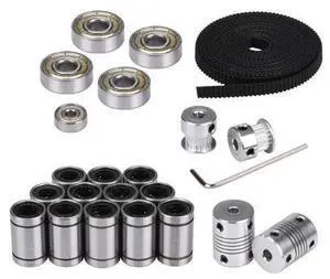 3D printer parts GT2 Belt reprap movement kit GT2 belt pulley gear 608ZZ bearing LM8UU 624ZZ bearing 3D printer part 3D printer parts GT2 Belt reprap movement kit GT2 belt pulley gear 608ZZ bearing LM8UU 624ZZ bearing 3D printer part