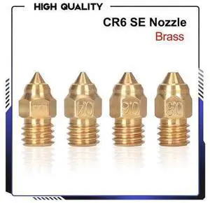 CR6 SE Nozzle 0.4MM 1.75MM M6 Thread 3D Printer Parts For CR6-SE Hotend Ender 3 Serier Extruder Upgrade Kits CR6 SE Nozzle 0.4MM 1.75MM M6 Thread 3D Printer Parts For CR6-SE Hotend Ender 3 Serier Extruder Upgrade Kits