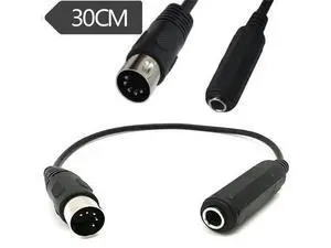 Câble d'extension Audio stéréo TRS Din 5 broches mâle à mono-prix 6.35mm femelle pour clavier MIDI (orgue, guitare électrique pour piano) Câble d'extension Audio stéréo TRS Din 5 broches mâle à mono-prix 6.35mm femelle pour clavier MIDI (orgue, guitare électrique pour piano)