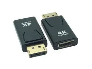 Adaptateurs mâle à femelle 4K Ultra HD 1080P, 3D, plaqué or, Port d'affichage vers HDTV, convertisseur DP pour PC HDTV Adaptateurs mâle à femelle 4K Ultra HD 1080P, 3D, plaqué or, Port d'affichage vers HDTV, convertisseur DP pour PC HDTV