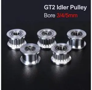 GT2 Idler Timing Pulley 20 Tooth With/without Teeth Wheel Bore 3/4/5mm 3D Printer Parts For Prusa i3 MK3 GT2 Belt GT2 Idler Timing Pulley 20 Tooth With/without Teeth Wheel Bore 3/4/5mm 3D Printer Parts For Prusa i3 MK3 GT2 Belt