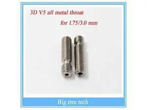 10PCS Stainless Steel 3D V5 all metal Heat Break Hotend Throat for 1.75 mm 3.00mm Filament 3d Printer ! 10PCS Stainless Steel 3D V5 all metal Heat Break Hotend Throat for 1.75 mm 3.00mm Filament 3d Printer !
