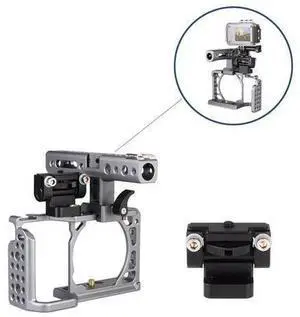 Camera Cage Rig Holder Bracket Adjustable Anti-Twist for Gopro Flash Monitor LED Camera Cage Rig Holder Bracket Adjustable Anti-Twist for Gopro Flash Monitor LED