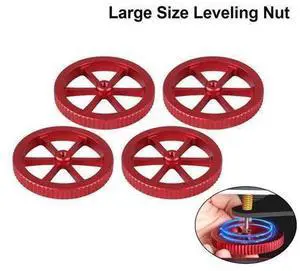 4PCS Large Red Hand Twist Leveling Nut Heated Bed Spring Adjustment Nut 3D Printer Parts For CREALITY Ender3 Ender-5 CR-10 CR10S 4PCS Large Red Hand Twist Leveling Nut Heated Bed Spring Adjustment Nut 3D Printer Parts For CREALITY Ender3 Ender-5 CR-10 CR10S
