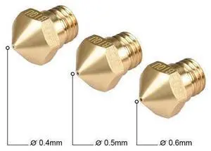 10pcs 3D Printer Parts MK10 Brass Nozzle M7 thread 0.2/0.3/0.4/0.6/0.8mm For 1.75mm Filament Hotend Extruder 10pcs 3D Printer Parts MK10 Brass Nozzle M7 thread 0.2/0.3/0.4/0.6/0.8mm For 1.75mm Filament Hotend Extruder