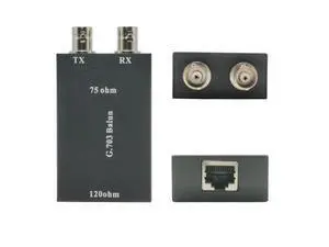 Convertisseur de média BNC vers RJ45 Premium, adaptateur vidéo Balun coaxial vers Ethernet ITU/CCITT g. 703 Convertisseur de média BNC vers RJ45 Premium, adaptateur vidéo Balun coaxial vers Ethernet ITU/CCITT g. 703