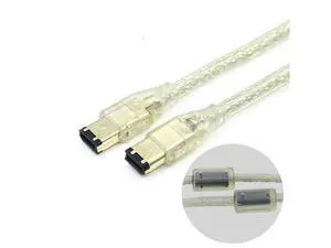 Câble de données pour caméra industrielle IEEE 1394, 400 mb/s, 1.5m, 6 broches vers 6 broches, 6 broches vers 6 broches Câble de données pour caméra industrielle IEEE 1394, 400 mb/s, 1.5m, 6 broches vers 6 broches, 6 broches vers 6 broches