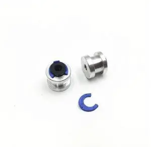 Funssor Reprap 3D printer Titan Extruder Groove Mount Bowden Adaptor with blue clip- 1.75mm/3mm Filament (4mm/6mm OD Tubing) Funssor Reprap 3D printer Titan Extruder Groove Mount Bowden Adaptor with blue clip- 1.75mm/3mm Filament (4mm/6mm OD Tubing)