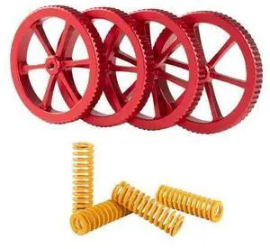 CREALITY 3D Printer Accessories 4Pcs/Lot Large Red Hand Twist Leveling Nut+4 Pcs Spring For CREALITY 3D Printer CREALITY 3D Printer Accessories 4Pcs/Lot Large Red Hand Twist Leveling Nut+4 Pcs Spring For CREALITY 3D Printer