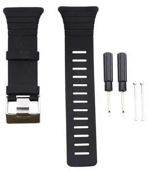 Correa de goma para reloj para SUUNTO T1 T1C T3 T3C T3D T4C T4D inteligente reloj negro St S4J8 Correa de goma para reloj para SUUNTO T1 T1C T3 T3C T3D T4C T4D inteligente reloj negro St S4J8