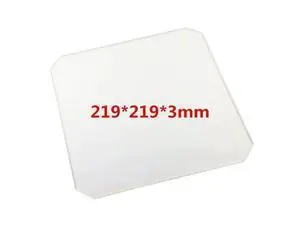 Funssor 219X219X3MM Borosilicate Glass plate for Wanhao Duplicator i3 Anet A8 MP Maker Select 3D Printer Funssor 219X219X3MM Borosilicate Glass plate for Wanhao Duplicator i3 Anet A8 MP Maker Select 3D Printer