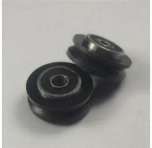 funssor 10pcs Solid V Delrin Wheel 5mm bore For V Rail V Slot Aluminium Linear Extrusion funssor 10pcs Solid V Delrin Wheel 5mm bore For V Rail V Slot Aluminium Linear Extrusion
