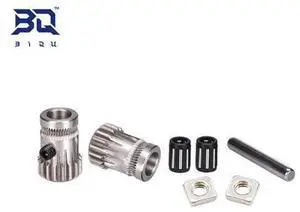 Imprimante 3D MK2/MK3, pièces clonées Btech, poulies à double engrenage en acier inoxydable, Kit d'engrenages d'extrusion pour extrudeuse MK3 Imprimante 3D MK2/MK3, pièces clonées Btech, poulies à double engrenage en acier inoxydable, Kit d'engrenages d'extrusion pour extrudeuse MK3