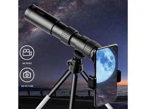 Portable 10-300X40mm Super Telephoto Zoom Monocular Telescope With Tripod + Clip Portable 10-300X40mm Super Telephoto Zoom Monocular Telescope With Tripod + Clip