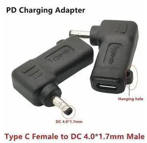 Adaptateur mâle PD USB C vers 4.0x1.7mm, convertisseur à pointe mince, connecteur de Charge pour Lenovo IdeaPad 330s 120s 510 520 530s alimentation d'ordinateur portable Adaptateur mâle PD USB C vers 4.0x1.7mm, convertisseur à pointe mince, connecteur de Charge pour Lenovo IdeaPad 330s 120s 510 520 530s alimentation d'ordinateur portable