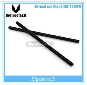 1PCS Black threaded rod M8 * 290MM for 3d printer parts 1PCS Black threaded rod M8 * 290MM for 3d printer parts