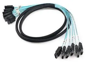 High Speed 6Gbps 6pcs/Set Sata Cable SAS Cable for Server 1m High Speed 6Gbps 6pcs/Set Sata Cable SAS Cable for Server 1m