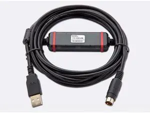 Applicable FX-USB-AW PLC Programming Cable FX3U FX3G Series Data Download Cable FTDI Chip Black Length: 3 Meters Applicable FX-USB-AW PLC Programming Cable FX3U FX3G Series Data Download Cable FTDI Chip Black Length: 3 Meters