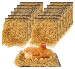 12 Pcs Nesting Pads, 12X12 in Chicken Nest Box Liners, Washable, Reusable, Soft Bedding for Hens Ducks Rabbits 12 Pcs Nesting Pads, 12X12 in Chicken Nest Box Liners, Washable, Reusable, Soft Bedding for Hens Ducks Rabbits