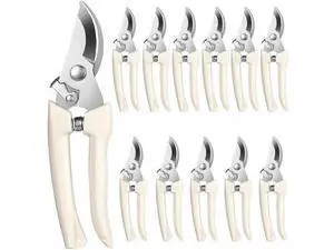 12-Piece Stainless Steel Garden Shears Set, Heavy Duty Pruning Scissors With Safety Lock For Clean & Precise Cuts 12-Piece Stainless Steel Garden Shears Set, Heavy Duty Pruning Scissors With Safety Lock For Clean & Precise Cuts