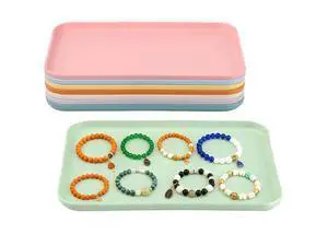 8 Pcs Plastic Art Craft Trays, Stackable Organizer, Serving Plates for Kids, Jewelry Trays, Painting, DIY Projects 8 Pcs Plastic Art Craft Trays, Stackable Organizer, Serving Plates for Kids, Jewelry Trays, Painting, DIY Projects